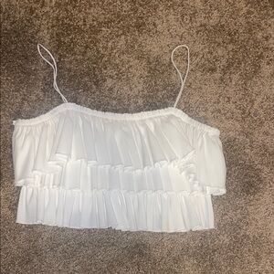 Zara White Layered Camisole